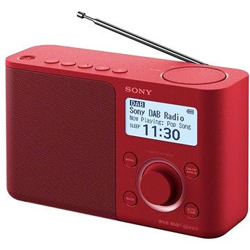 Obrázok Sony rádio XDRS61DR.EU8 přenosné, červená XDRS61DR.EU8