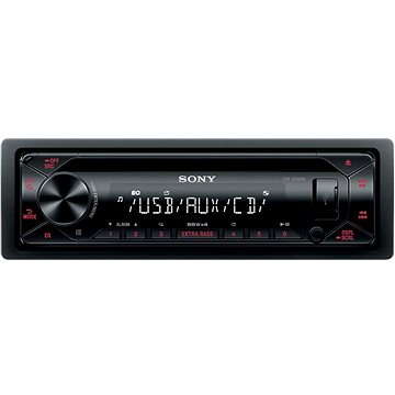 Obrázok Autorádio s CD Sony CDX-G1300U Červená