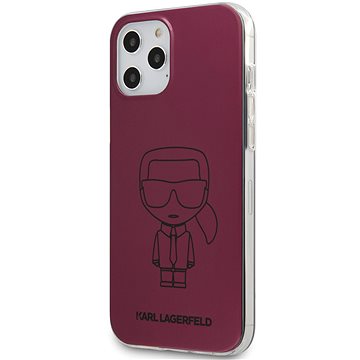 Obrázok Karl Lagerfeld PC/TPU Metallic Iconic pro Apple iPhone 12 Pro Max Pink (3700740482643)