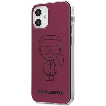 Obrázok Karl Lagerfeld PC/TPU Metallic Iconic pro Apple iPhone 12 Mini Pink (3700740482629)