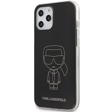 Obrázok Karl Lagerfeld PC/TPU Metallic Iconic pro Apple iPhone 12 Pro Max Black (3700740482704)