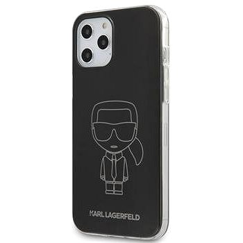 Obrázok Karl Lagerfeld PC/TPU Metallic Iconic pro Apple iPhone 12/12 Pro Black (3700740482698)