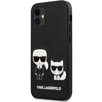 Obrázok Karl Lagerfeld PU Karl &Choupette pro Apple iPhone 12 Mini Black (3700740489338)