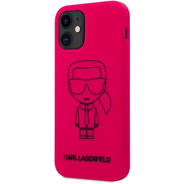 Obrázok Karl Lagerfeld Iconic Outline pro Apple iPhone 12 Mini Pink (3700740489697)