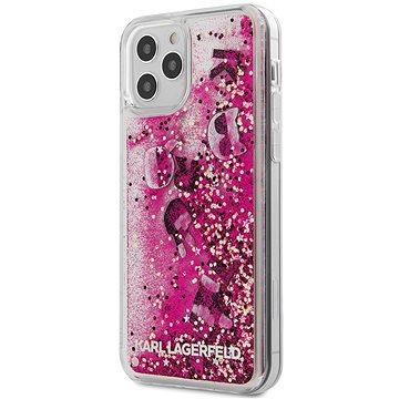 Obrázok Karl Lagerfeld Liquid Glitter Charms pro Apple iPhone 12 Pro Max Pink (3700740489178)