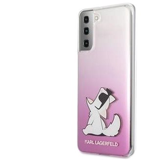 Obrázok KARL LAGERFELD KLHCS21MCFNRCPI PC/TPU CHOUPETTE EATS KRYT PRE SAMSUNG GALAXY S21+ GRADIENT PINK