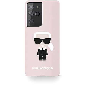 Obrázok Karl Lagerfeld Iconic Full Body Silikónový Kryt na Samsung Galaxy S21 Ultra Pink (3700740496862)