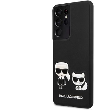 Obrázok KLHCS21LPCUSKCBK Karl Lagerfeld PU Karl &Choupette Kryt pro Samsung Galaxy S21 Ultra Black