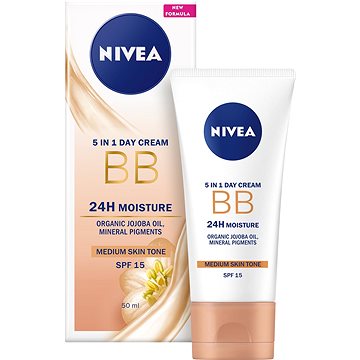 Obrázok NIVEA BB Cream 5in1 Beautifying Moisturizer Make-up Medium To Dark 50ml