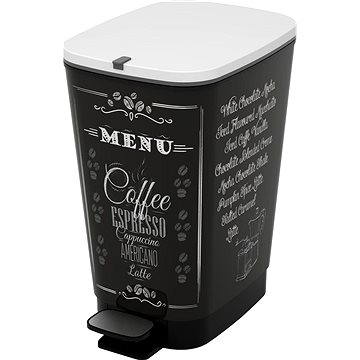 Obrázok KIS Kôš na odpad Chic Bin M - Coffee Menu 35 l (080718COFFEE)