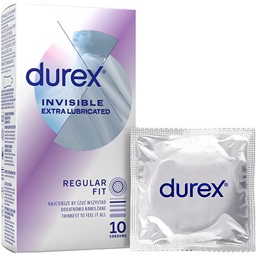 Obrázok DUREX Invisible Extra Thin Extra Lubricated 10 ks (5052197049015)