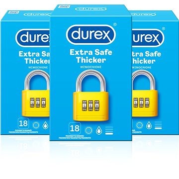 Obrázok DUREX Extra Safe Pack 3× 18 ks (5997321774817)