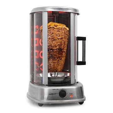 Obrázok ONECONCEPT KEBAP MASTER PRO STRIEBORNY, VERTIKALNY GRIL, 1500W 10009355