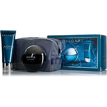 Obrázok Bvlgari Aqva Pour Homme pre mužov toaletná voda 100 ml + balzam po holení 100 ml + kozmetická taška