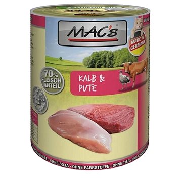 Obrázok MACs Cat Telecí a krůta 400g