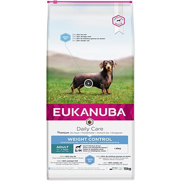 Obrázok EUKANUBA ADULT MEDIUM WEIGHT CONTROL 15 KG (1743-203916)