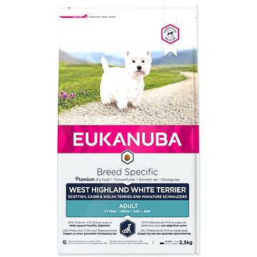 Obrázok Eukanuba West High. White Terrier 2,5 kg (8710255120560)