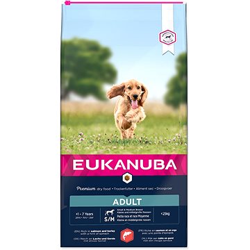 Obrázok Eukanuba Adult Small & Medium Salmon 12 kg (8710255168883)