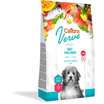 Obrázok Calibra Dog Verve GF Adult Small Salmon&Herring 6kg + malé balenie zadarmo