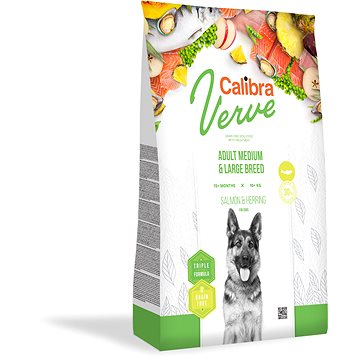 Obrázok Calibra Dog Verve GF Adult M&L Salmon&Herring 2kg