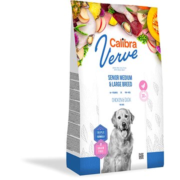 Obrázok Calibra Dog Verve GF Senior M&L Chicken&Duck 2kg