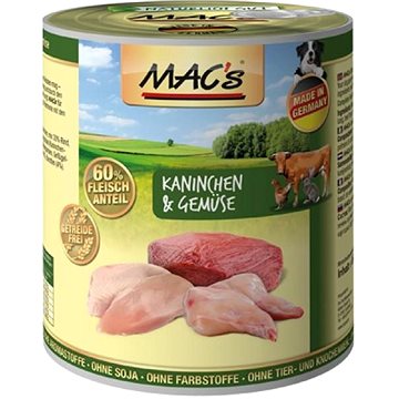 Obrázok MACs Dog Králík a zelenina 800g