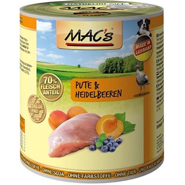 Obrázok MACs Dog Krůta a borůvka 800g