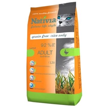 Obrázok Nativia Cat Adult Duck&Rice Hairball 1,5kg