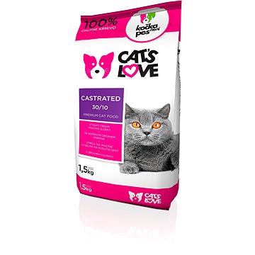 Obrázok Cat´s Love Castrated 1,5 kg (8595045403470)