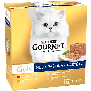 Obrázok Gourmet Gold Mltp konz. kočka paštiky 8x85g