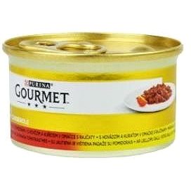 Obrázok Gourmet Gold konz. kočka hov.a kuře v rajč.om.85g