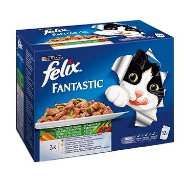 Obrázok FELIX FANTASTIC VYBER SO ZELENINOU KAPSICKA 12 X 100G