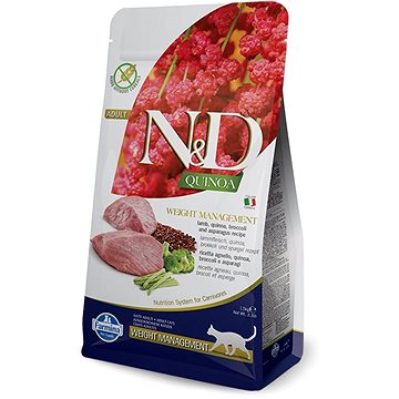 Obrázok N&D Grain Free Quinoa CAT Weight Management Lamb & Broccoli 1,5 kg