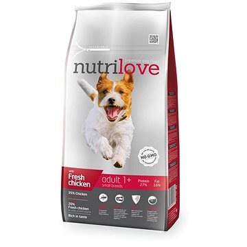 Obrázok Nutrilove Dog dry Adult S fresh chicken 8kg