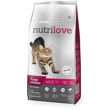 Obrázok Nutrilove Cat dry Adult fresh chicken 8kg