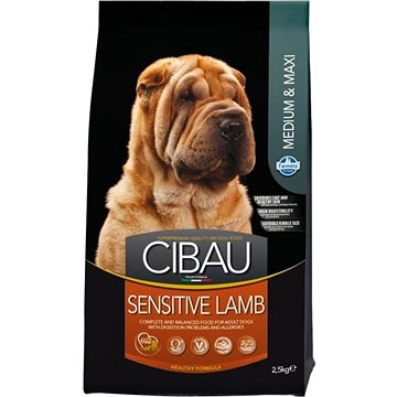 Obrázok CIBAU Dog Adult Sensitive Lamb&Rice 2,5kg