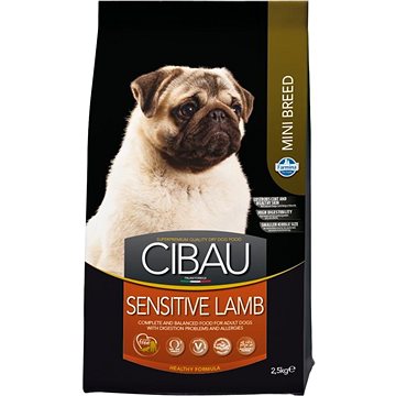 Obrázok CIBAU Dog Adult Sensitive Lamb&Rice Mini 2,5kg