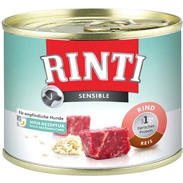 Obrázok Konzerva Rinti Dog Sensible  hovězí+rýže 185g 36744