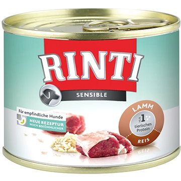 Obrázok Konzerva Rinti Dog Sensible  jehně+rýže 185g 36742