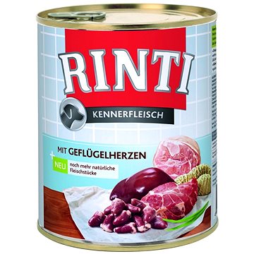 Obrázok Konzerva Rinti Dog  drůbeží srdíčka 800g 33392