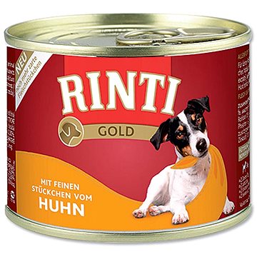 Obrázok Konzerva Rinti Dog Gold  kuře 185g 33365