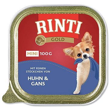 Obrázok Rinti Dog vanička Gold Mini kuře+husa 100g