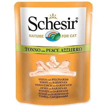 Obrázok SCHESIR Kapsička SCHESIR tuniak + sardinka vo vývare 70 g (8005852615886)