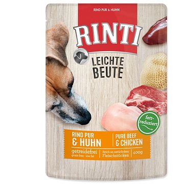 Obrázok Rinti Dog kapsa Leichte Beute hovězí+kuře 400g