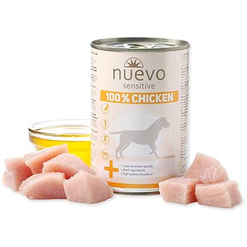 Obrázok Nuevo pes sensitive kurací monoproteín konzerva 400 g (4250231534652)