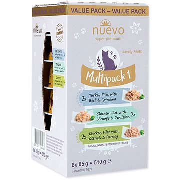 Obrázok Nuevo kočka vanička adult Multipack I 6x85g