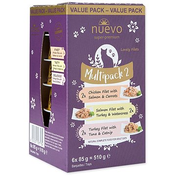 Obrázok Nuevo kočka vanička adult Multipack II 6x85g