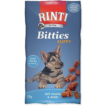 Obrázok Rinti Dog pochoutka Extra Bits Puppy kuře+hovězí 75g