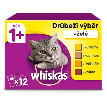 Obrázok Whiskas Drůbeží výběr v želé 12pack