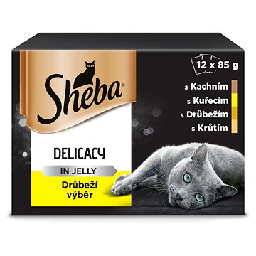 Obrázok Sheba drůbeží v želé 12pack 1020g